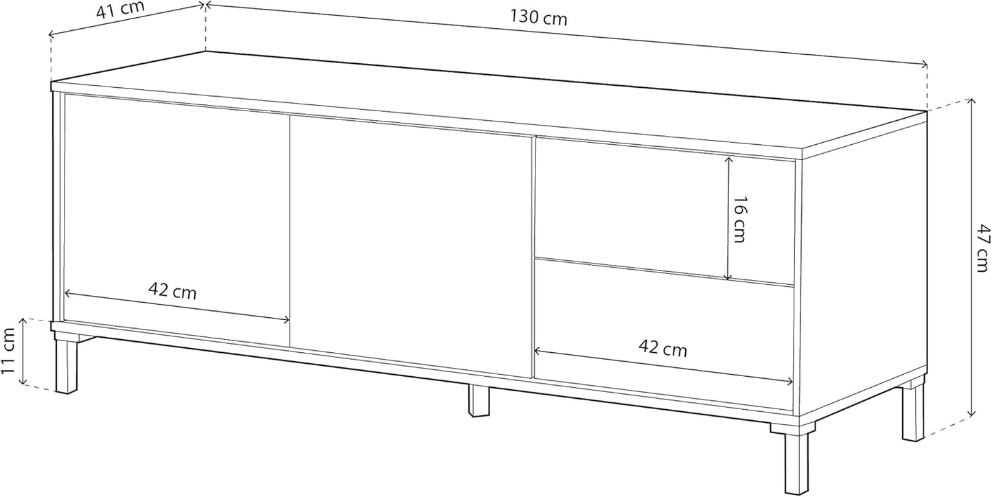 Mueble Bajo TV URBAN: Diseño Nórdico