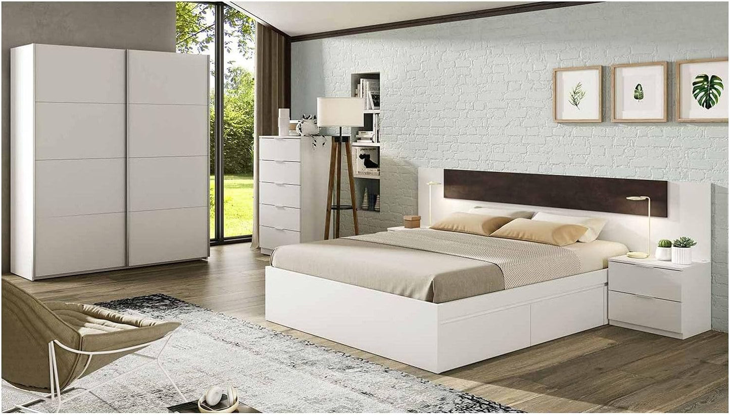 Cama matrimonio con 4 cajones 190x150