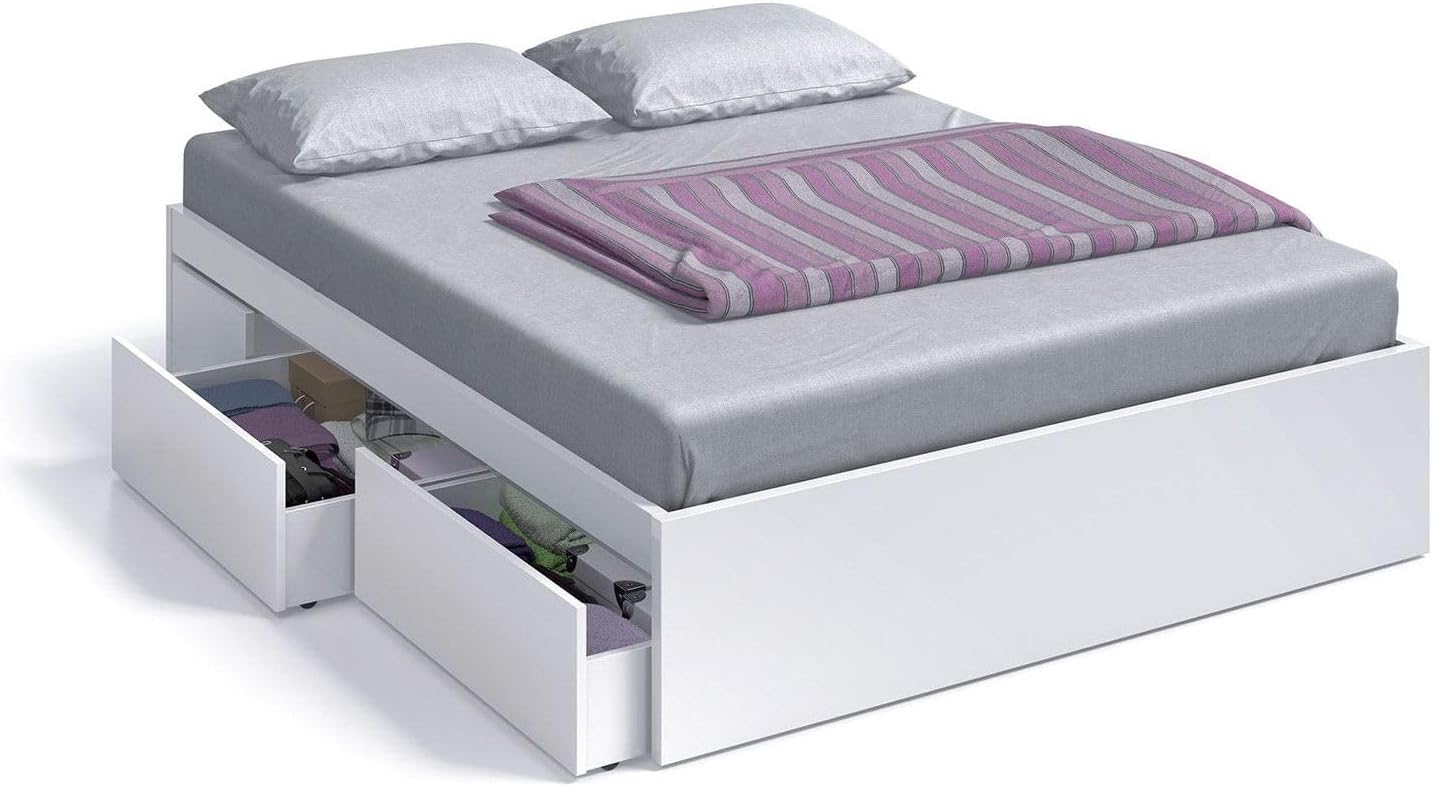 Cama matrimonio con 4 cajones 190x150