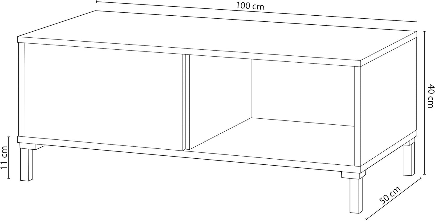 Mesa de centro auxiliar, modelo URBAN