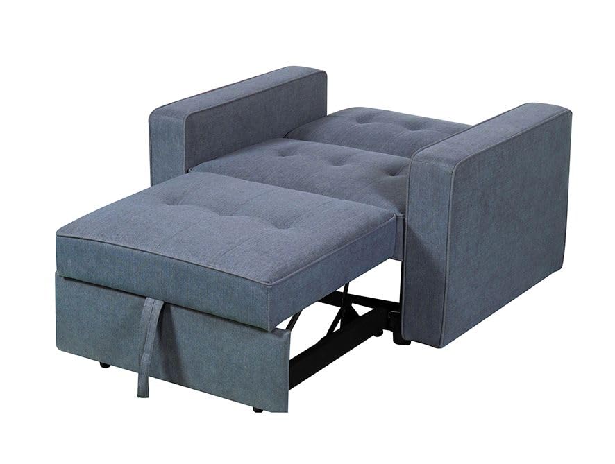 Sofa Cama individial, sofá Cama 1 Plaza con Brazos, inclinación Regulable tapizado